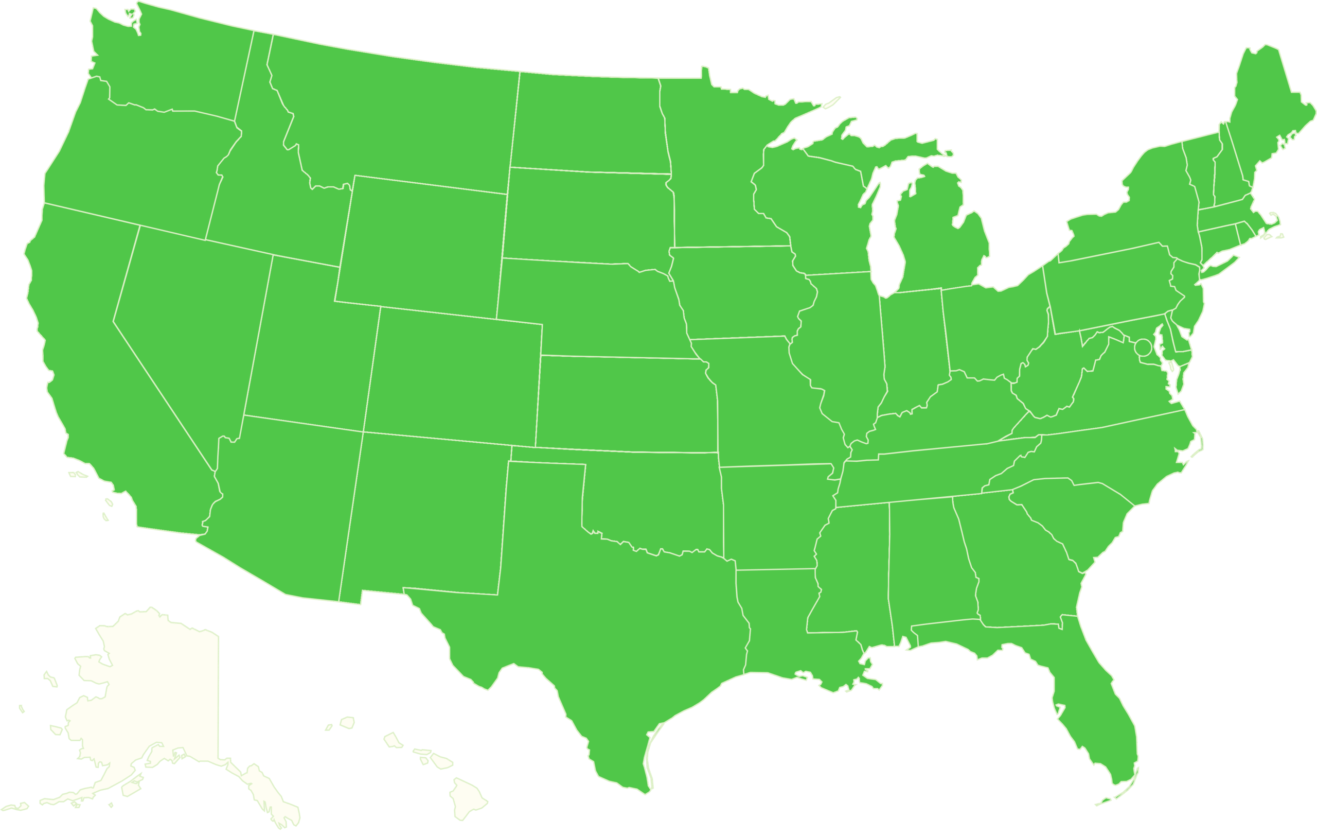 Map of the United States